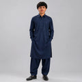 Elegant Dark Blue Shalwar Kameez – Modern Traditional Men’s Wear (Premium Fit)
