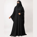 Elegant Black Embroidered Abaya